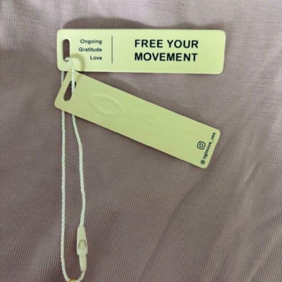 NWT OGL Pale Pink Maxi Brami Dress, Built in Bra - Picture 4 of 4